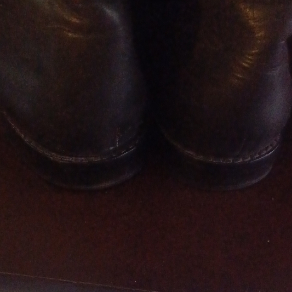 Coach Black and Tan Heeled Boots - Picture 5 of 7